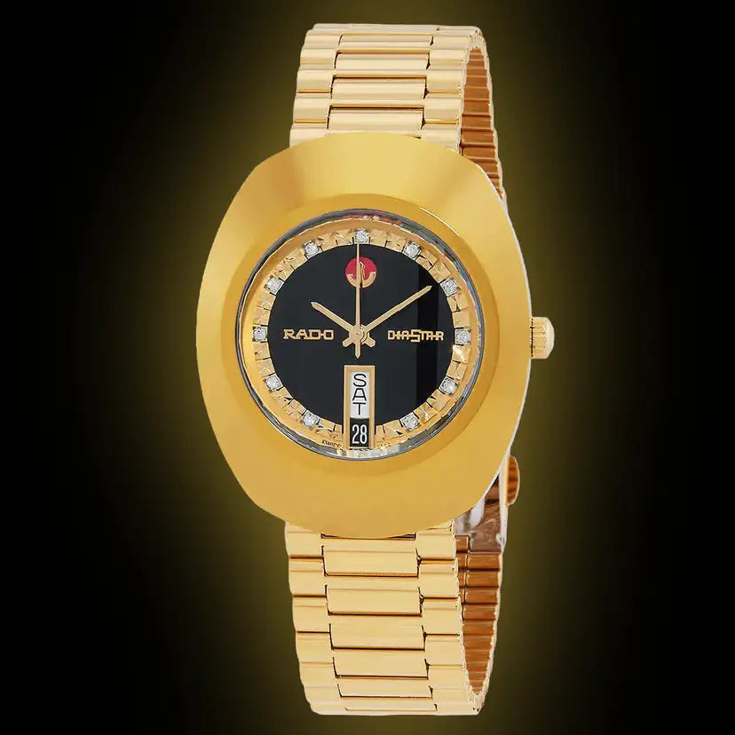 Luxury Gold Stainless Steel Watch – Classic DiaStar Style
